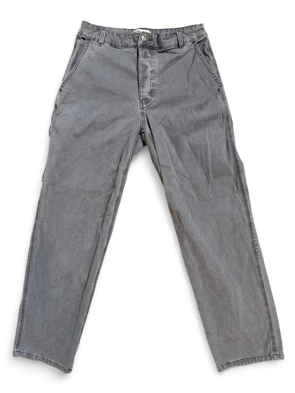 Gray Carpenter Pants Relaxed Fit 30x30 Workwear Utility Style